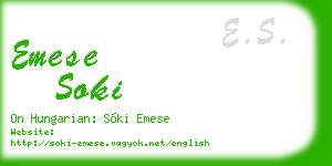 emese soki business card