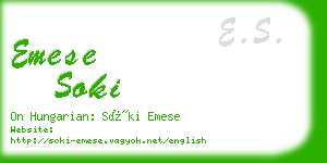 emese soki business card